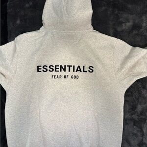 Fear of God Essentials Light Gray Sweatshirt